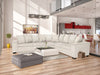 DS NZ made Ella corner sofa Kido marble & Islington pattern cushions(Michigan)