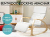 Bentwood Rocking Armchair Beige