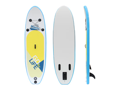 Inflatable SUP Single Layer 275X76X10cm 9 Inch New Yellow Color