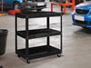 Tool Cart 3-Tier Trolley Workshop Garage Storage Organiser