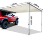 Car Awning Pull Out Retractable Tent 2.5X2M