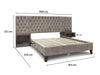 Amara Velvet Queen Bedframe