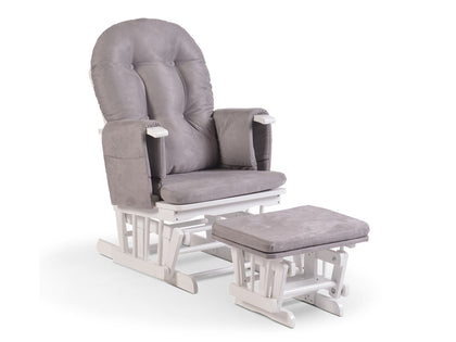 Glider chair with footstool