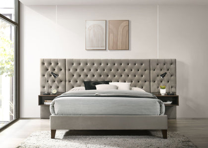 Amara Velvet Queen Bedframe