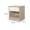 Bardalona Bedside Table White