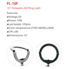 DS PB WeiFeng FL-10F (USB) LED Ring Light 10" Dimmable Foldable design