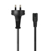 DS PB Cruxtec 2M 2Pin Male to IEC-C7 Female Power Cable - SAA Approved  AU/NZ