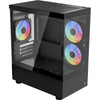 DS PB Aerocool Viewport Mini MiniTower Case Black Support MATX MINI ITX