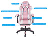 Chano Deluxe Gaming Chair PU Pink