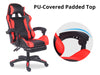 Chano Deluxe Gaming Chair PU Red