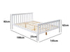 Hampshire Double Bed Frame - White