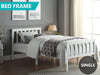 Hampshire Single Bed Frame - White