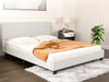 Banff Linen Double Bed Frame - Beige