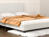 Banff Linen Double Bed Frame - Beige