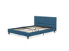 Banff Linen Double Bed Frame - Navy