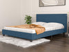 Banff Linen Double Bed Frame - Navy