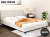 Banff Linen Queen Bed Frame - Beige