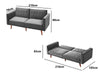 Berman Futon Sofa Bed Velvet