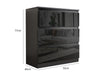 Serena Chest of 3 Drawer Black