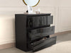 Serena Chest of 3 Drawer Black