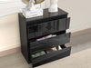 Serena Chest of 3 Drawer Black