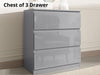 Serena Chest of 3 Drawer Grey