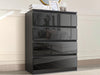 Serena Chest of 4 Drawer Black