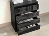 Serena Chest of 4 Drawer Black