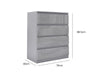 Serena Chest of 4 Drawer Grey