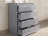 Serena Chest of 4 Drawer Grey