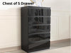 Serena Chest of 5 Drawer Black