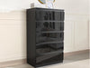 Serena Chest of 5 Drawer Black