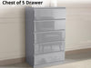 Serena Chest of 5 Drawer Grey