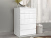 Serena Chest of 5 Drawer White