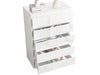 Serena Chest of 5 Drawer White