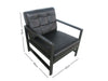 Midcent Accent Chair PU Black