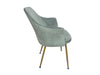 Ceilean Dining Chair x2 Velvet Green