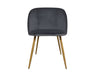 Parson Dining Chair Velvet Grey