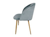 Brawley Dining Chair Velvet Aqua Blue