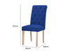 Natalie Dining Chair x2 Linen Blue