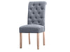 Natalie Dining Chair x2 Linen Grey