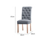 Natalie Dining Chair x2 Linen Grey