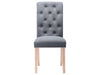 Natalie Dining Chair x2 Linen Grey