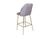 Osmond Bar Stool Velvet Grey x2