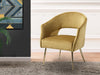 Melinda Accent Chair Velvet Mustard