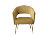 Melinda Accent Chair Velvet Mustard