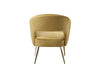 Melinda Accent Chair Velvet Mustard