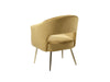 Melinda Accent Chair Velvet Mustard