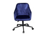 Lilac Office Chair Velvet Blue