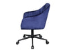 Lilac Office Chair Velvet Blue